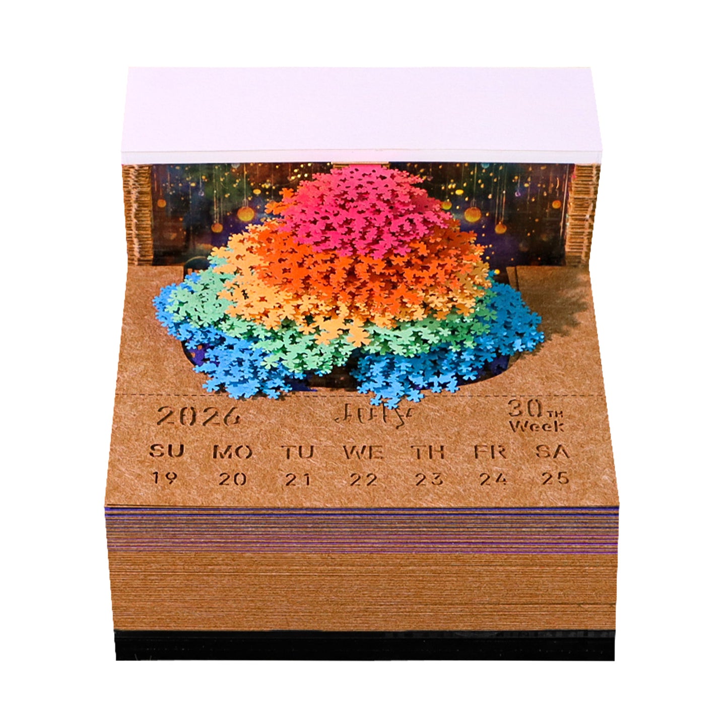Tree of Chakra（Tree of Life） 3D Memo Pad With Calendar