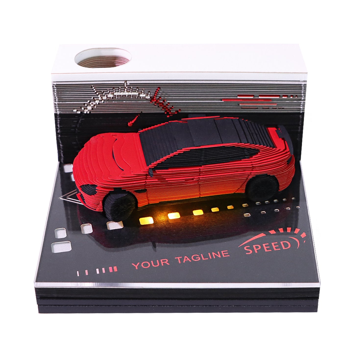 Sports Car 3D Memo Pad