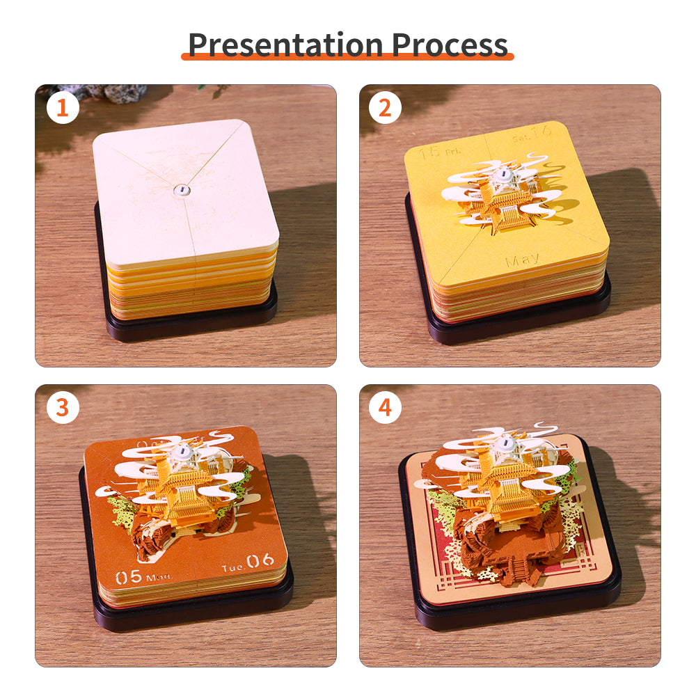 Temple On The Top of Mountain 3D Memo Pad
