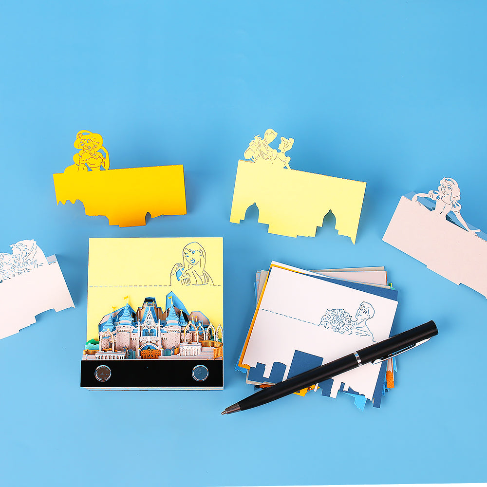 Lighted Disney Castle 3D Memo Pad