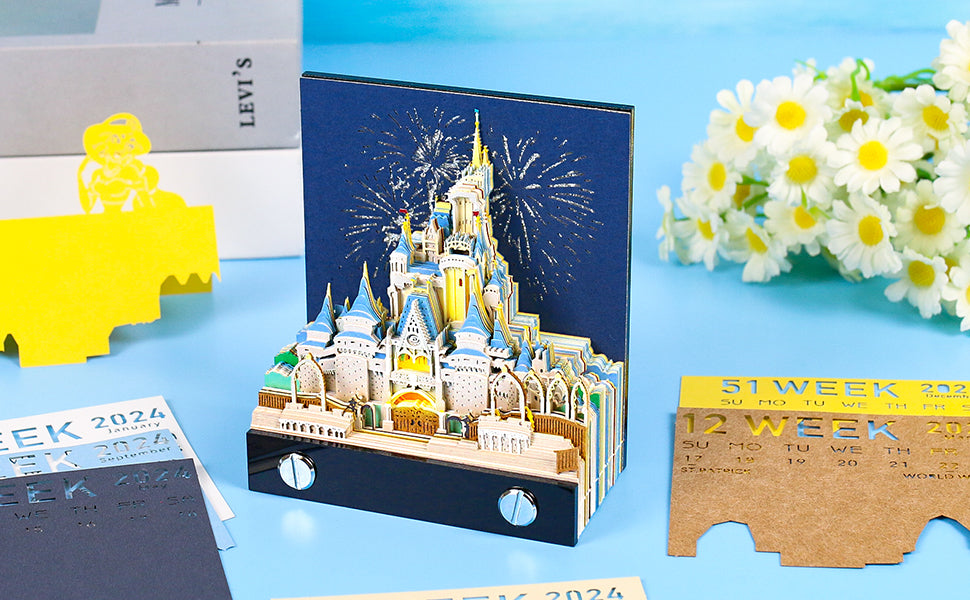 Cinderella Castle 2D calendar memo pad