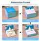 Notre Dame Cathedral,United States Capitol,Santorini and Taj Mahal 3D Miniature Model Hand Torn Memo Pad