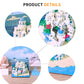 Notre Dame Cathedral,United States Capitol,Santorini and Taj Mahal 3D Miniature Model Hand Torn Memo Pad
