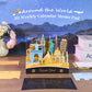 Travel around the Wolrd Famous Landmark Hand Tear off 3D Calendar Memo Pad with Light