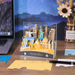 Travel around the Wolrd Famous Landmark Hand Tear off 3D Calendar Memo Pad with Light