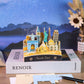 Travel around the Wolrd Famous Landmark Hand Tear off 3D Calendar Memo Pad with Light