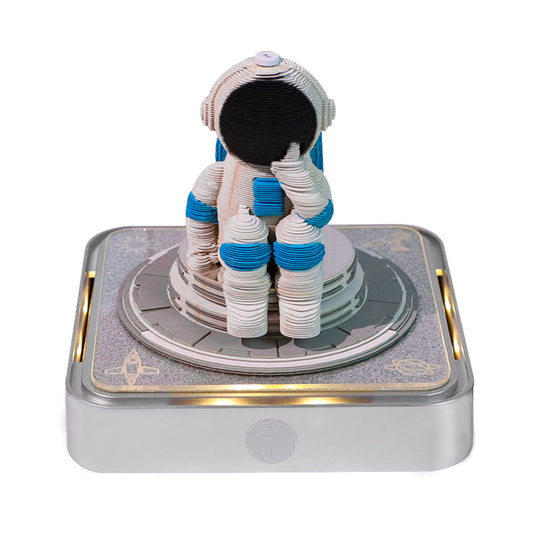 Spacewalker 3D Model Hand Torn Memo Pad With Daily Calendar 2026 and Light