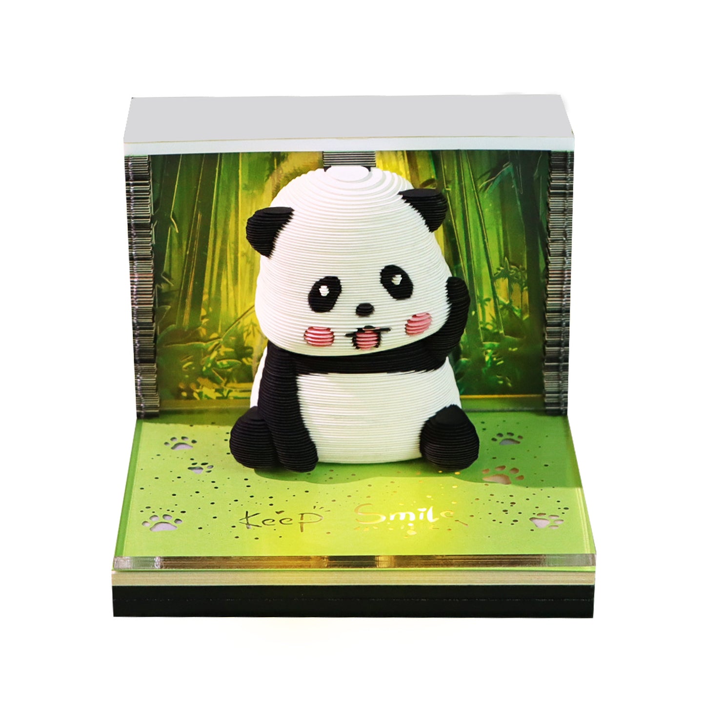 Smile Cute Panda 3D Memo Pad
