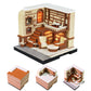 Bookstore Diorama Hand Tear off 3D Calendar Memo Pad With Light