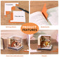 Bookstore Diorama Hand Tear off 3D Calendar Memo Pad With Light
