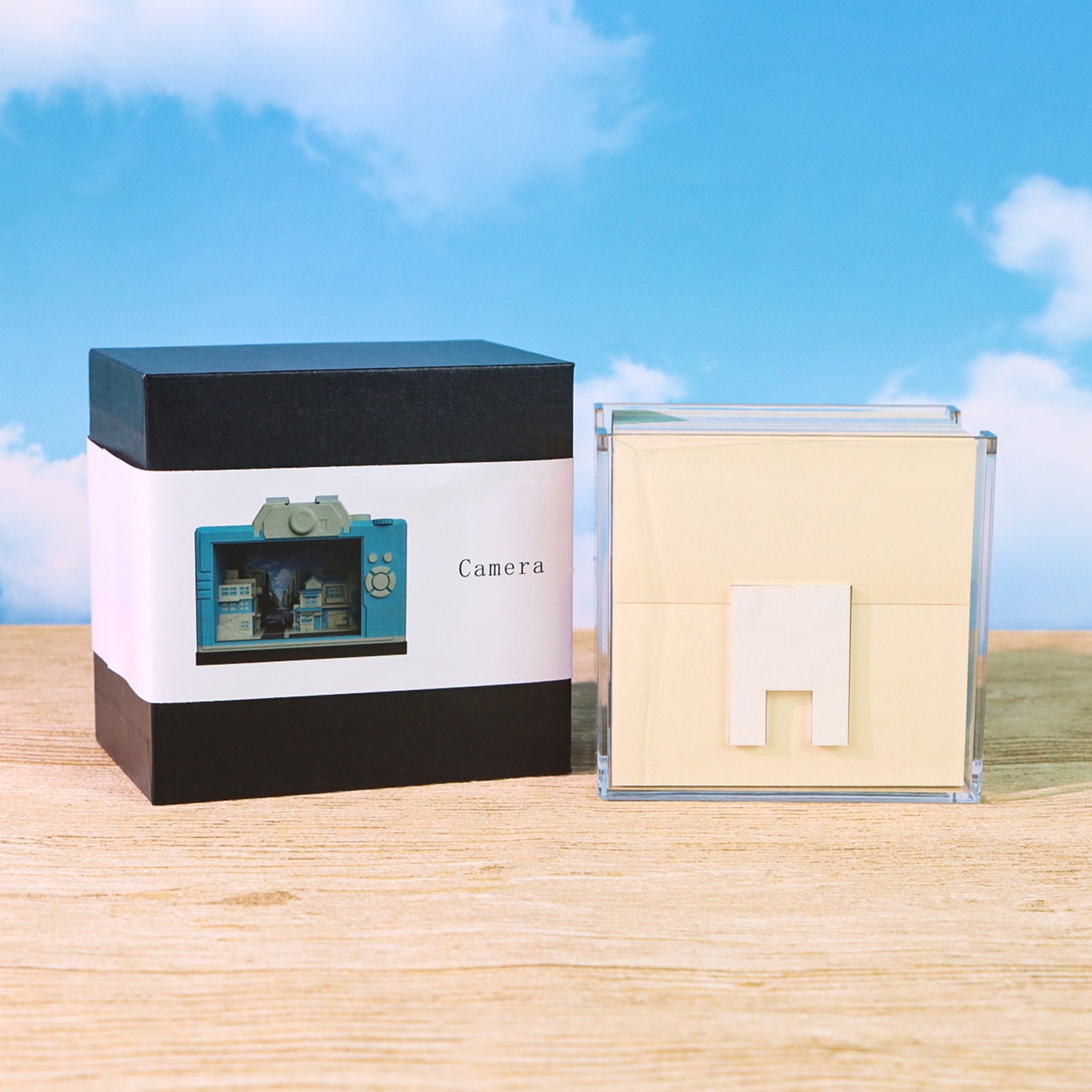 3D Camera Model Hand Tear off 3D Memo Pad with Light