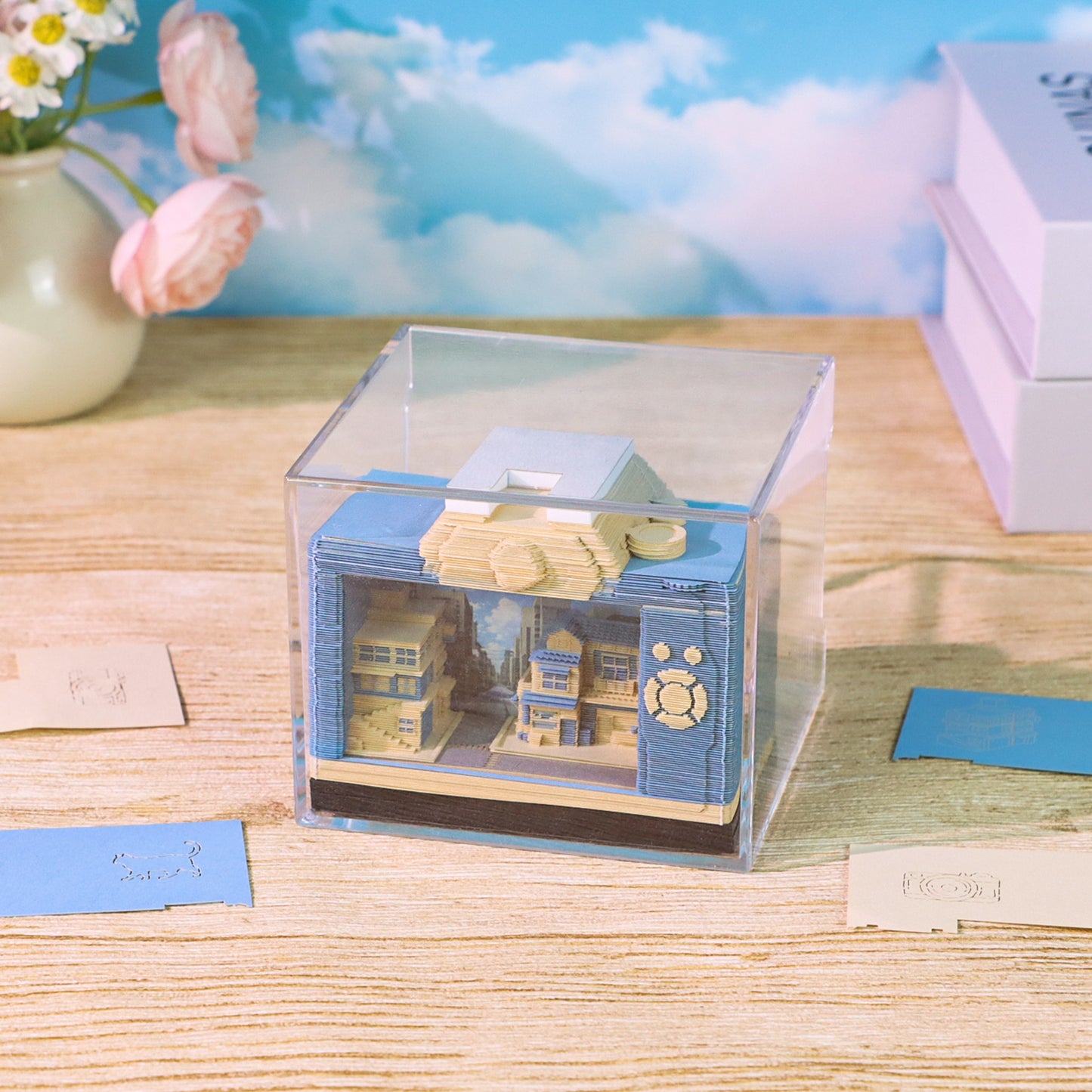 3D Camera Model Hand Tear off 3D Memo Pad with Light