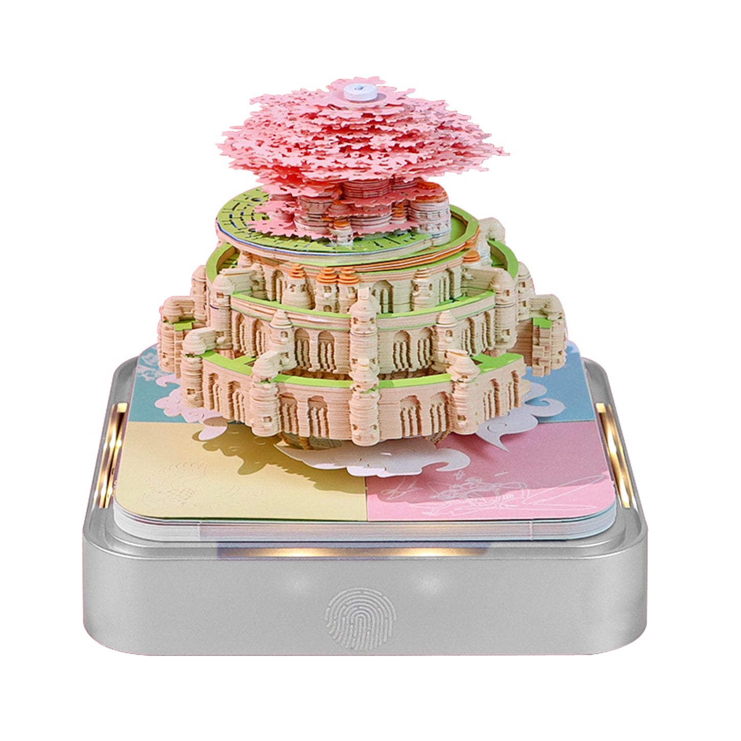 Castle in the Sky Model Hand Torn 3D Memo Pad Panoramic 3D Calendar