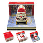 Santa Christmas Train Miniature Hand Tear off 3D Calendar Memo Pad With Light