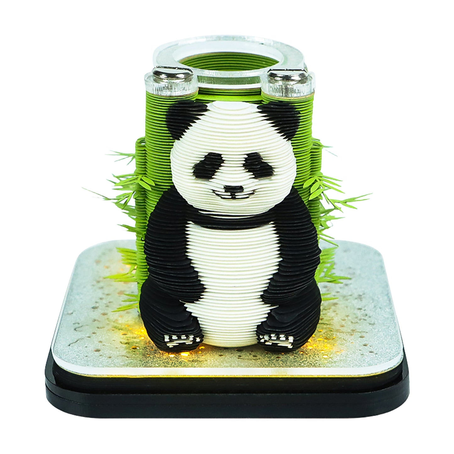 Panda Model 3D Memo Pad With Pen Holder Hole