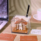 Cute Dog Cottage 3D Model Hand Torn Memo Pad With Weekly Calendar 2026