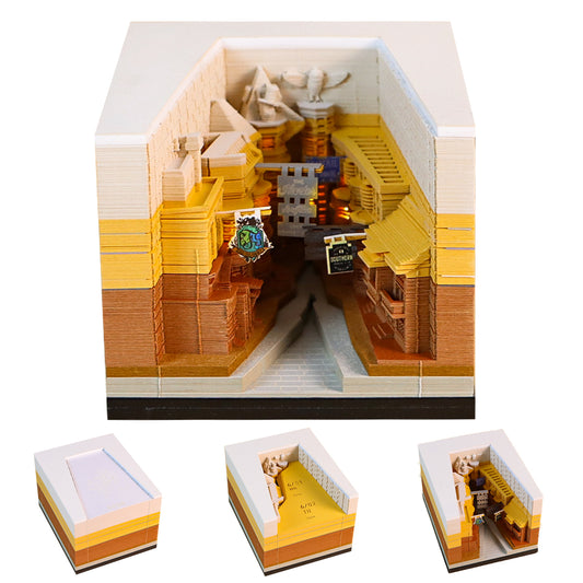 Diagon Alley 3D Model Hand Torn Memo Pad With Daily Calendar 2026