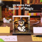 Wizard Owl Doctor of Magic 3D Calendar Memo Pad With Light