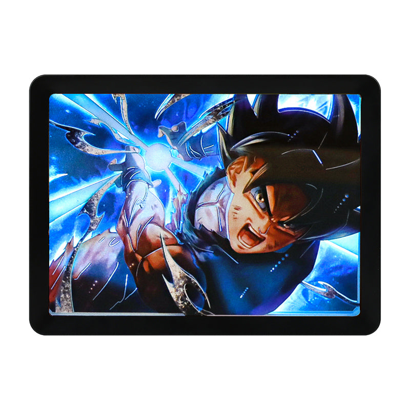 Dragon Ball Anime Light Box Paper Craving Lamp（Black Shadow Box Frame）