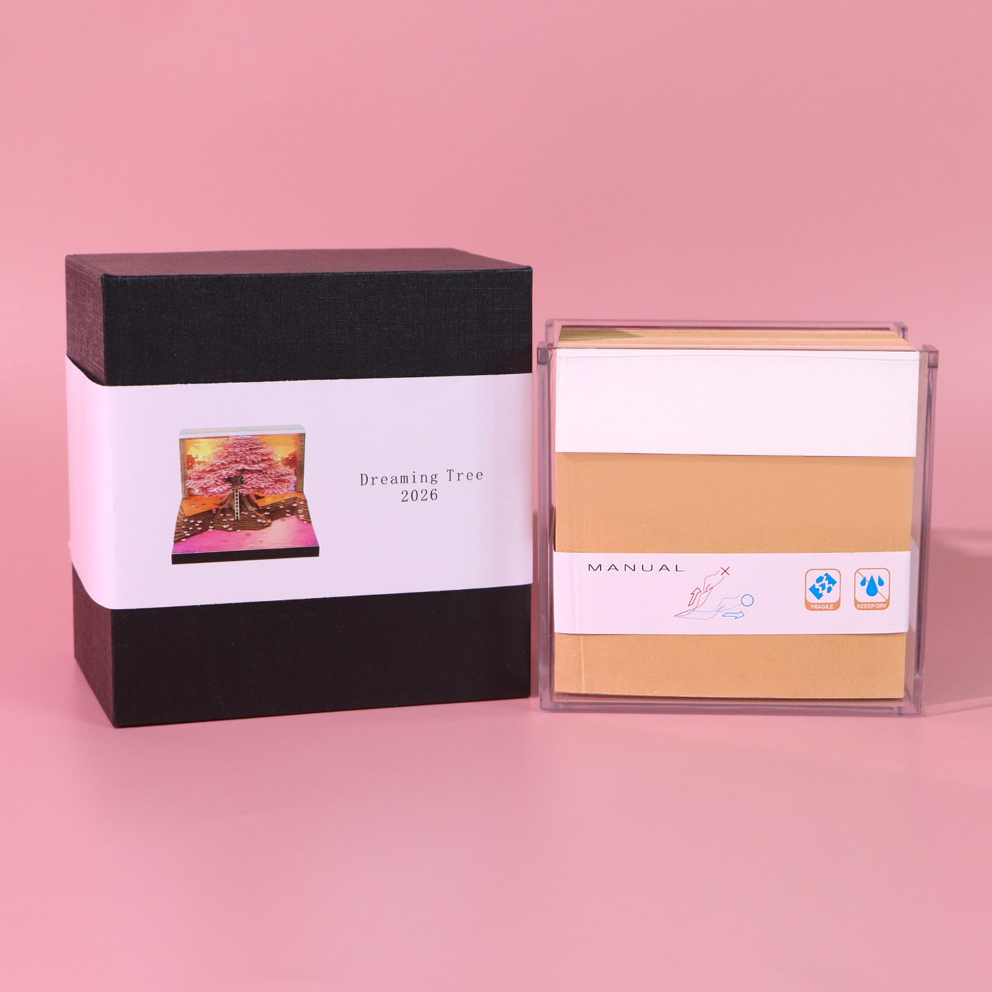 Sakura Cherry Blossom Tree 3D Model Memo Pad With Calendar