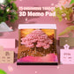 Sakura Cherry Blossom Tree 3D Model Memo Pad With Calendar