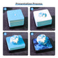 Earth Model Paper Sculpture Miniature Hand Tear off 3D Calendar Memo Pad