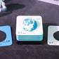 Earth Model Paper Sculpture Miniature Hand Tear off 3D Calendar Memo Pad