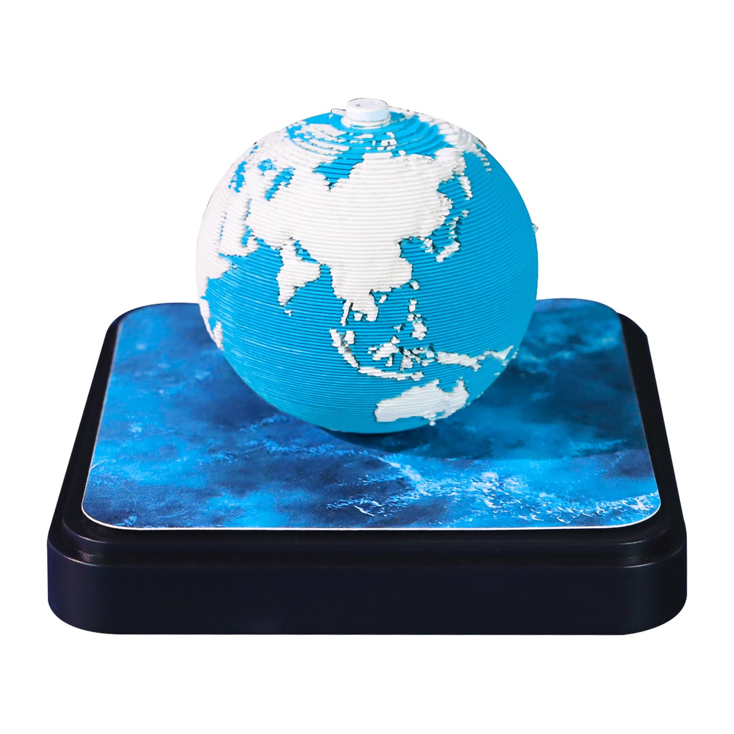 Earth Model Paper Sculpture Miniature Hand Tear off 3D Calendar Memo Pad