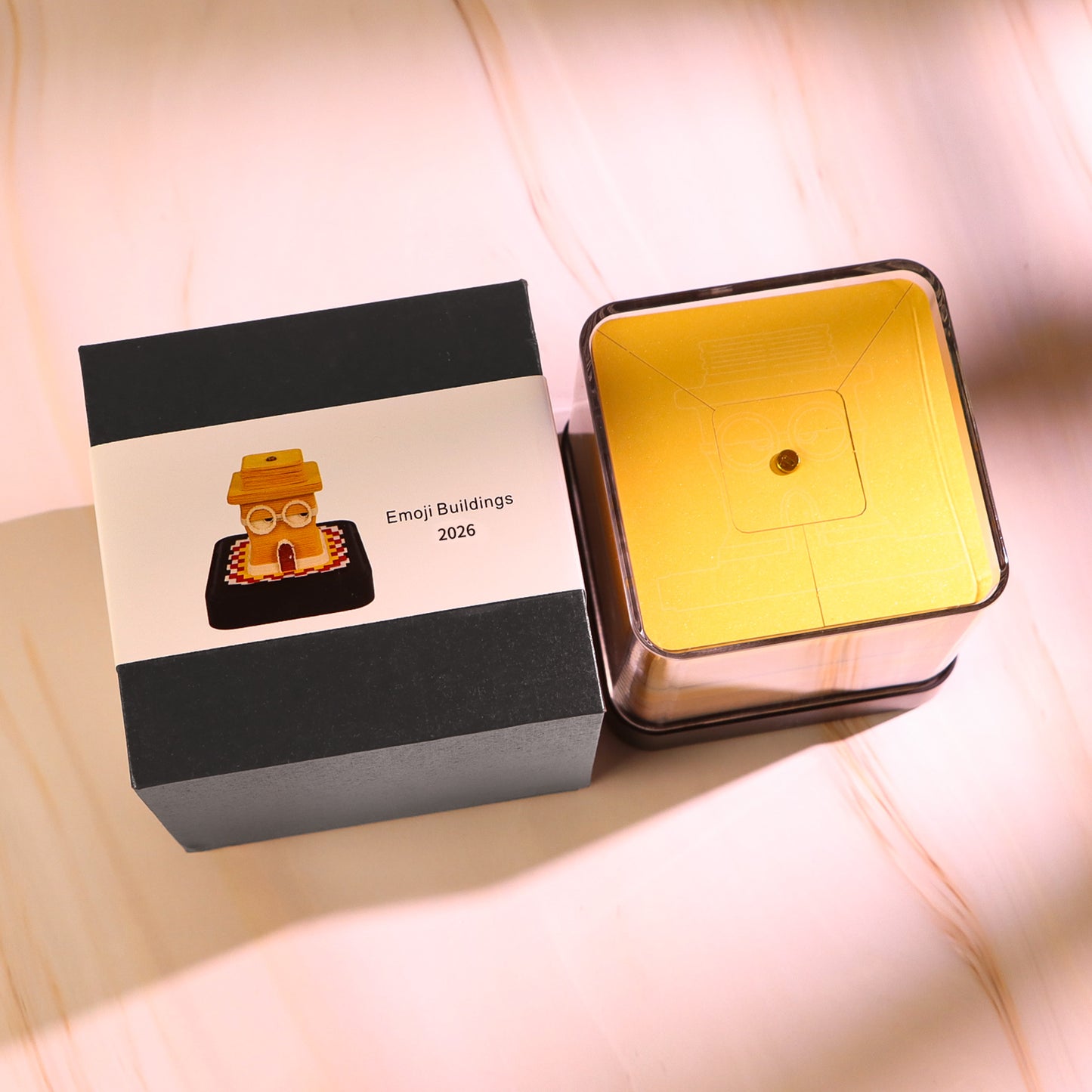 Astonished Face Emoji 3D Model Hand Torn Memo Pad With Daily Calendar 2026