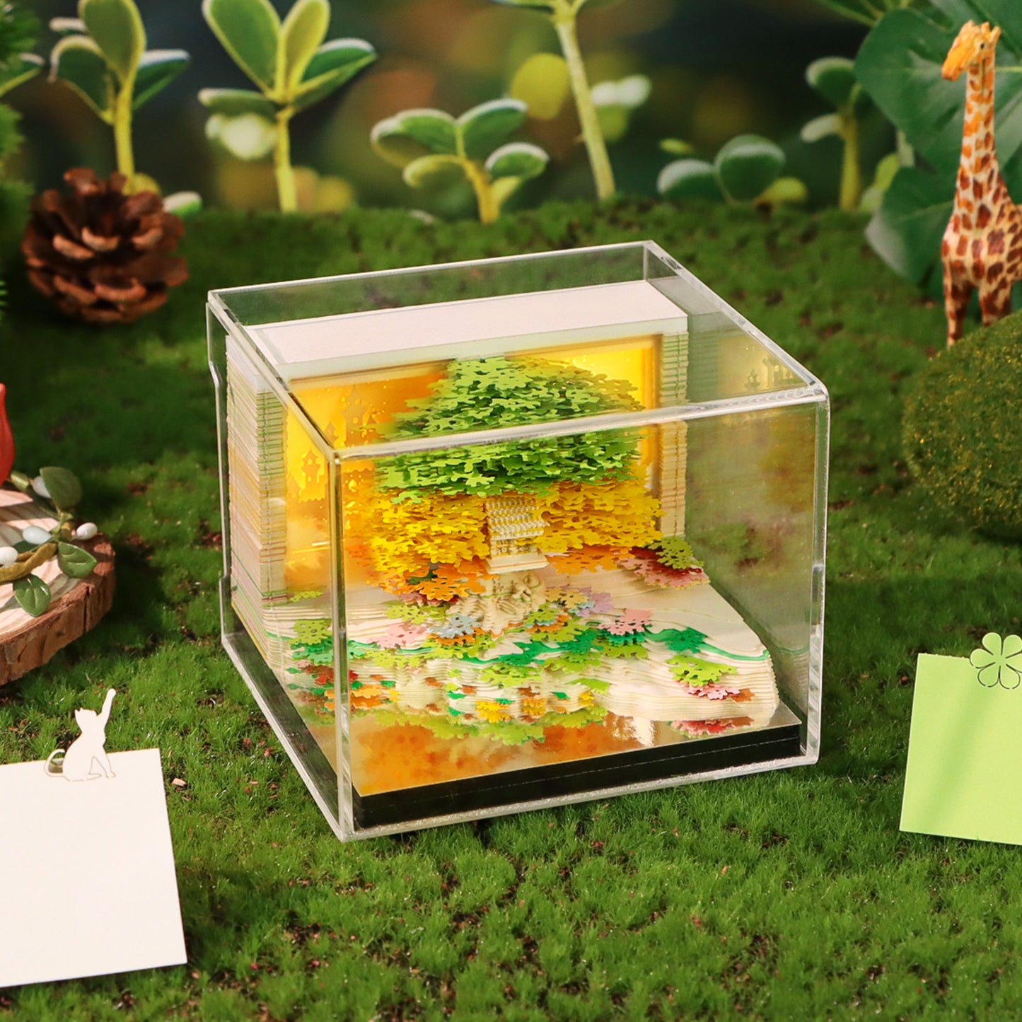 Flowers and Tree 3d memo pad