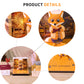 Cute Detective Fox Cartoon 3D Calendar Memo Pad With Light