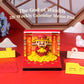 New Year Gift Lucky God of Wealth 3D Calendar Memo Pad With Light