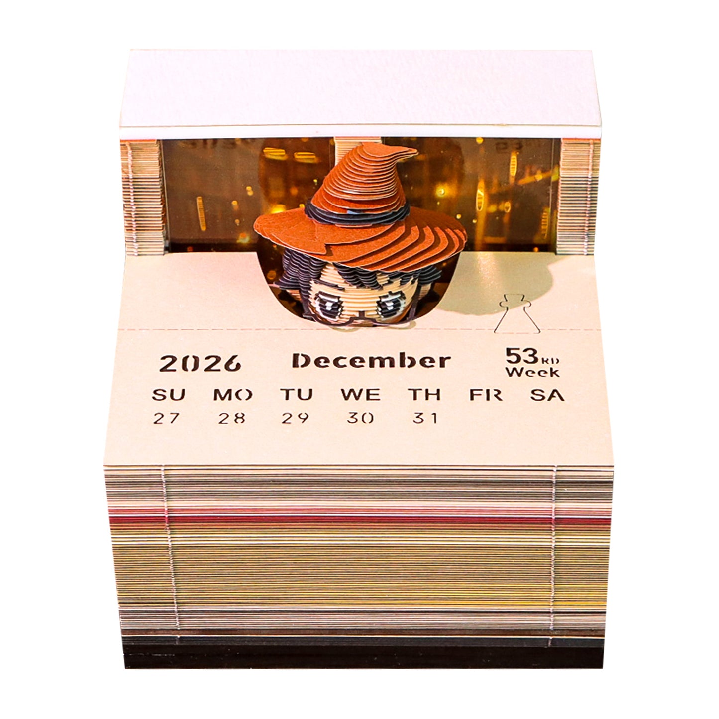 Wizard Harry Potter Mage 3D Calendar Memo Pad With Light