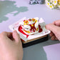 Lion Dance Chinese Style Lion Head Miniature Hand Tear off 3D Calendar Memo Pad