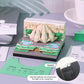 Indian Lotus Temple 3D Model Hand Torn Memo Pad With Weekly Calendar 2026