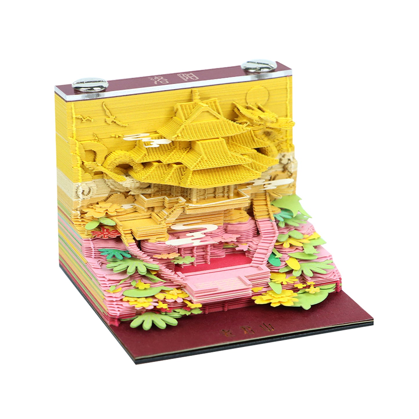 Low Price City Mark Ancient Building 3D Model Hand Torn Memo Pad
