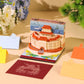 Low Price City Mark Ancient Building 3D Model Hand Torn Memo Pad