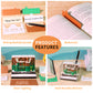 Magic Wish House Diorama Model Hand Tear off 3D Calendar Memo Pad with Light