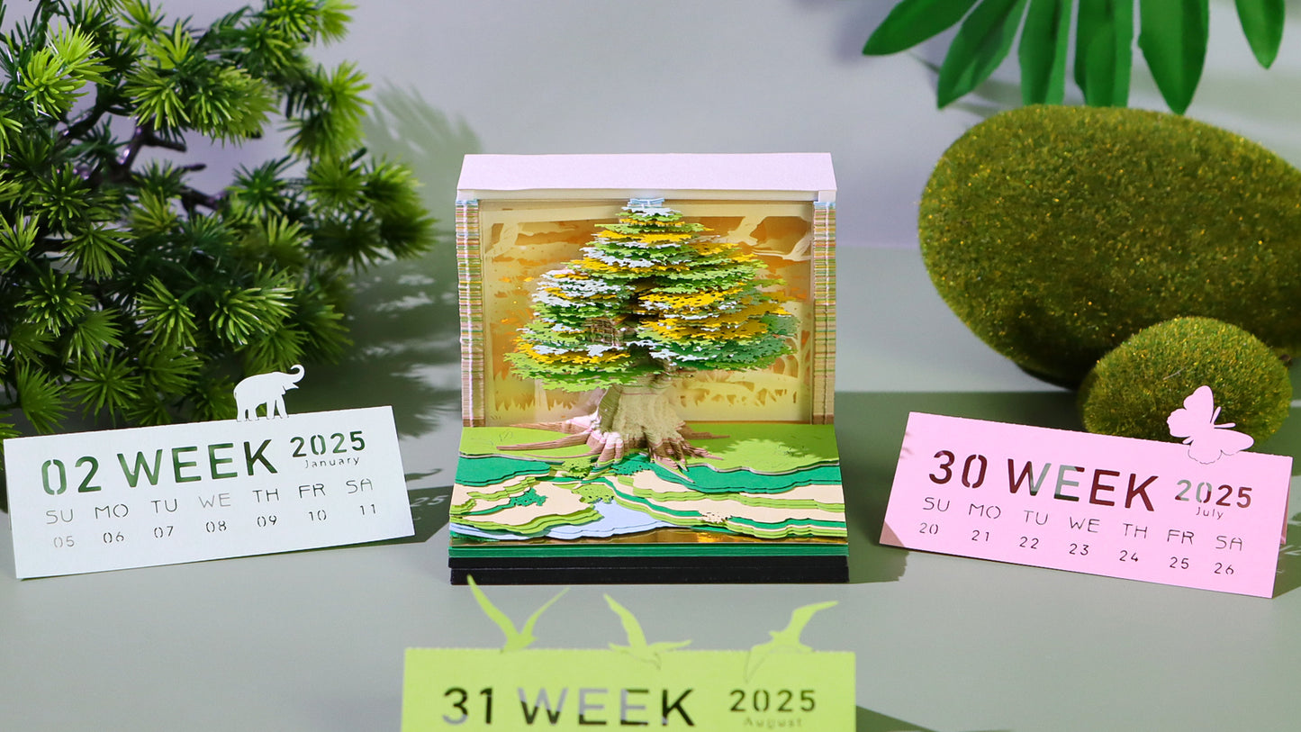 2025 Christmas Tree 3d memo pads