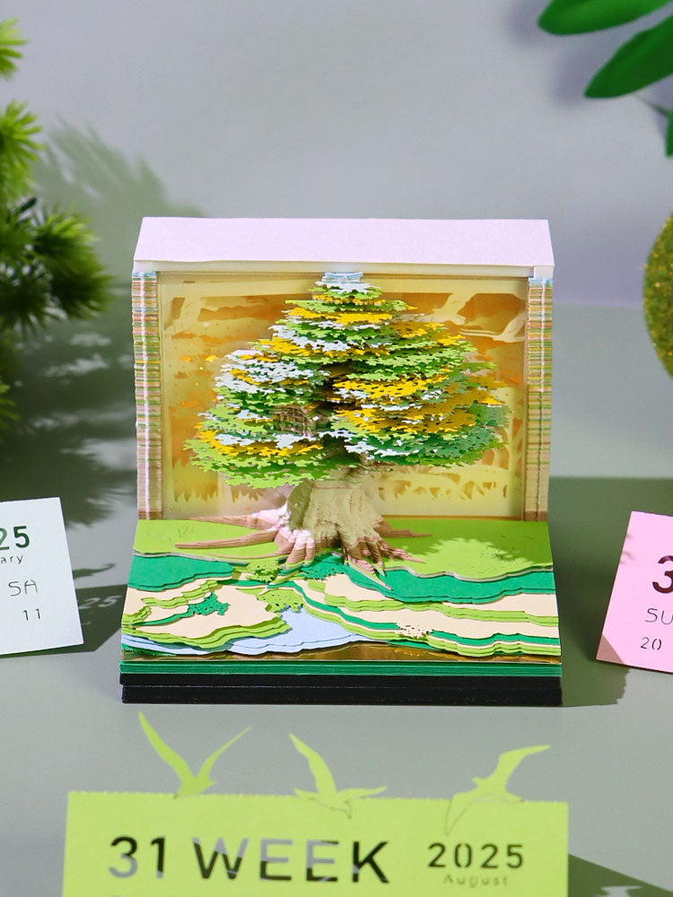 2025 Christmas Tree 3d memo pads