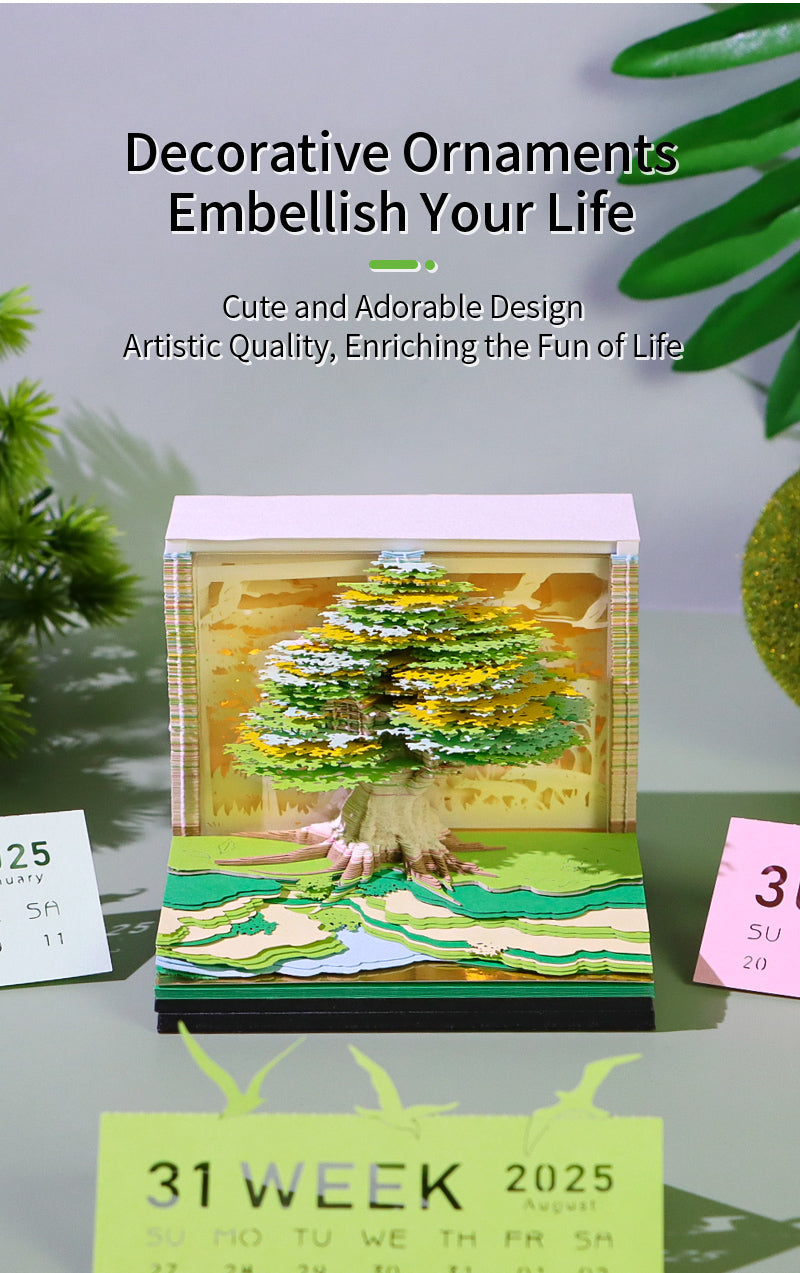 2025 Christmas Tree 3d memo pads