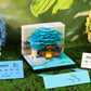 Treehouse 3D Model Hand Torn Memo Pad With Weekly Calendar 2026