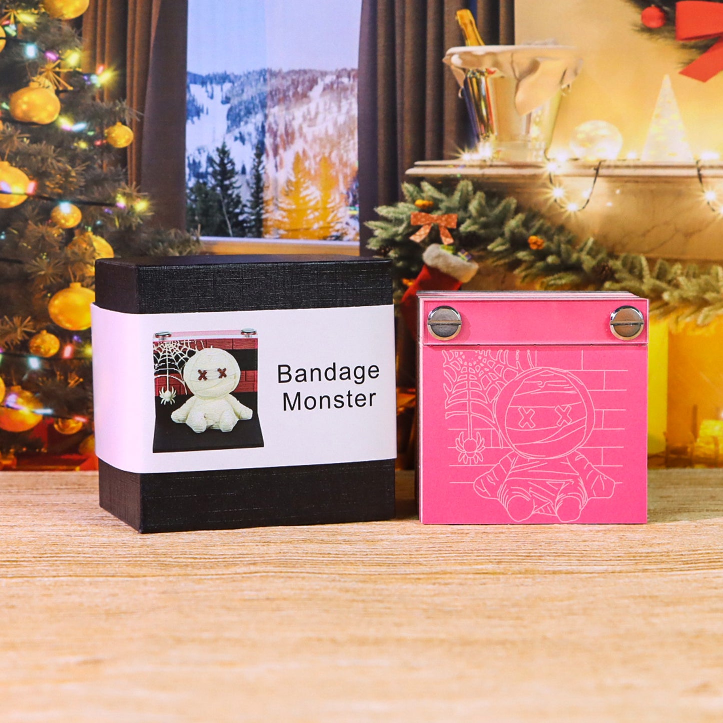 Halloween Funny Cute Monster and Black Cat Pumpkin 3D Miniature Model Hand Tear Off Memo Pad