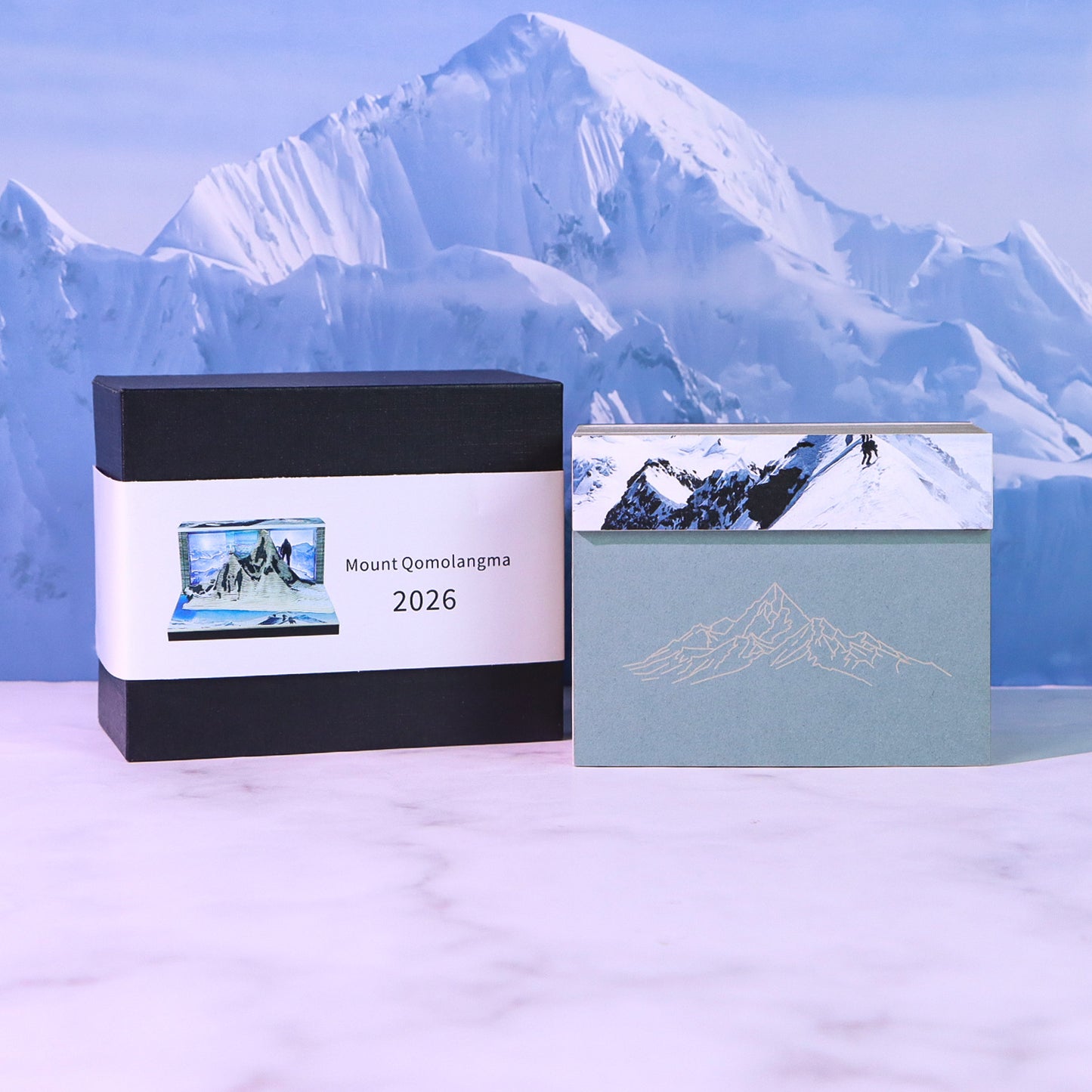 Mount Everest 3D Calendar Memo Pad With Light