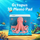 Octopus Figure Model Hand Tear off 3D Calendar Memo Pad
