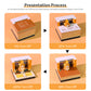 Orange Cat Pet Miniature Hand Tear off 3D Calendar Memo Pad With Light