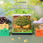 DAWNVIVE 3D Osmanthus Tree Model Hand Tear off 3D Memo Pad with Light