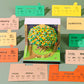 DAWNVIVE 3D Osmanthus Tree Model Hand Tear off 3D Memo Pad with Light