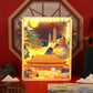 Traditional Building Style Paper Craving Lamp With Calendar Sheets（Acrylic Shadow Box Frame）