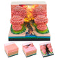 Blossoms Peach Grove 3D Model Memo Pad With Calendar and LED